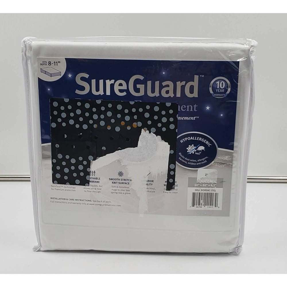 SureGuard Queen Size 100 Waterproof Spring Encasement